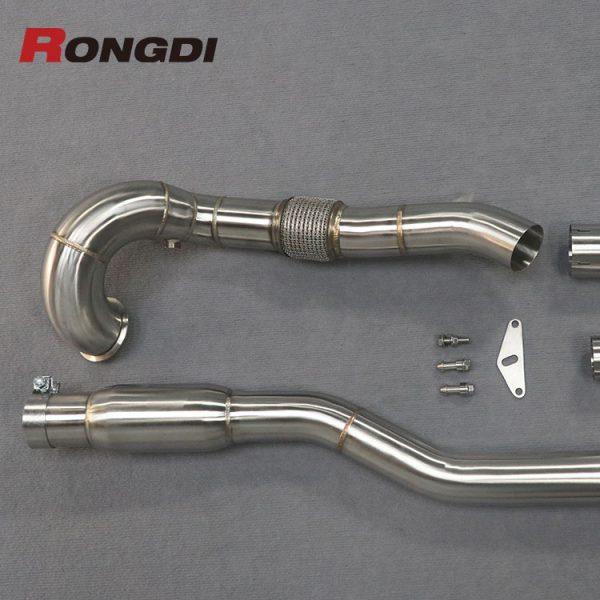 High-Flow Downpipe for VW Golf MK7 R / Audi A3 2.0T | EA888 Gen 3 | Performance Turbo Upgrade - 图片 2
