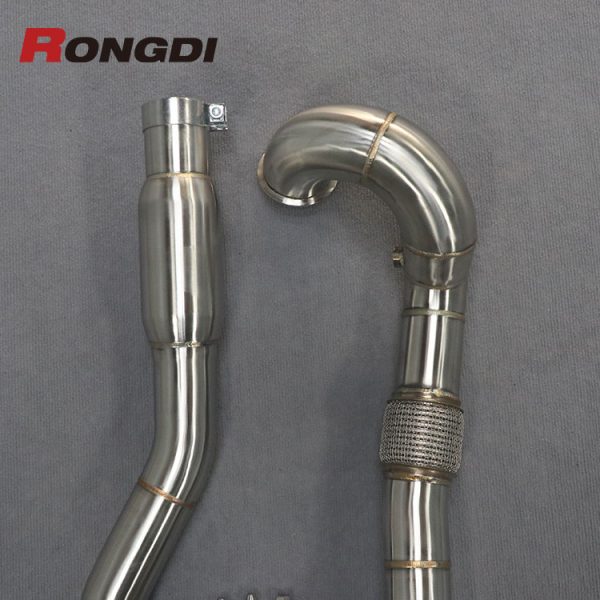 High-Flow Downpipe for VW Golf MK7 R / Audi A3 2.0T | EA888 Gen 3 | Performance Turbo Upgrade - 图片 3