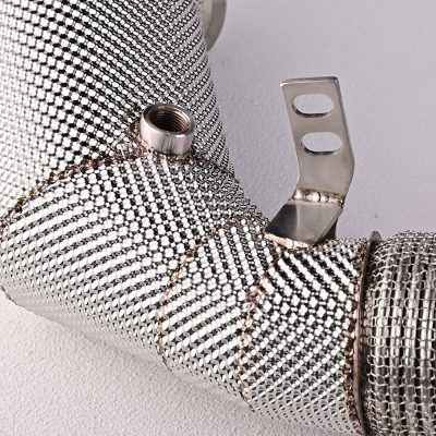BMW N63 4.4T Downpipe for M850i / M550i G15 G11 – Heat shielding with Fake Resonator