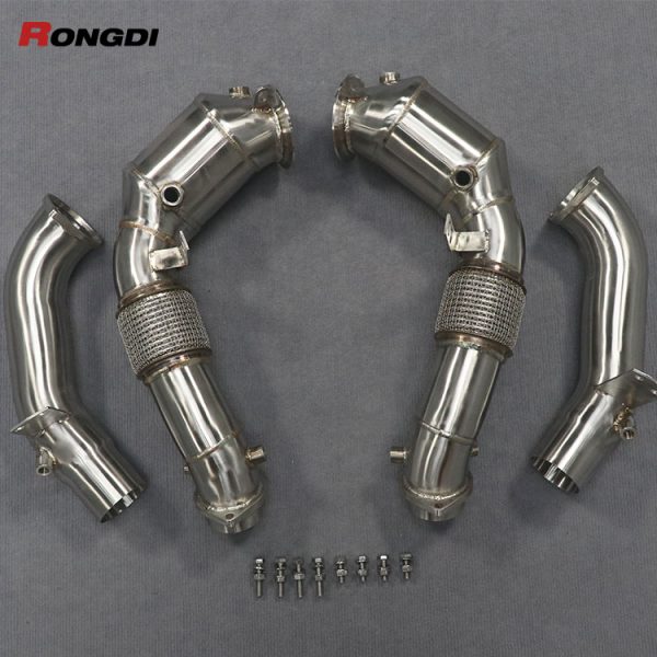 Downpipe with Dummy Resonator for BMW M850i / M550i (G14 / G15 / G30) | N63 Engine