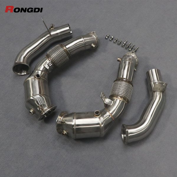 Downpipe with Dummy Resonator for BMW M850i / M550i (G14 / G15 / G30) | N63 Engine - 图片 3