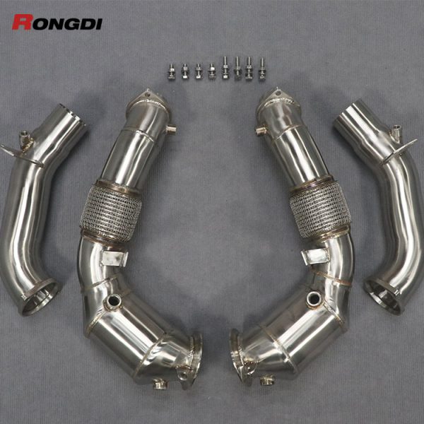 Downpipe with Dummy Resonator for BMW M850i / M550i (G14 / G15 / G30) | N63 Engine - 图片 2