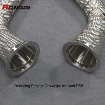 Heat Shielded Reducing Downpipes for Audi RS4 / RS5 2.9T | Straight Pipe Design