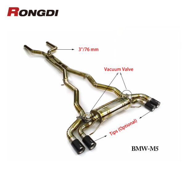 High-Performance Exhaust System for BMW M5 F90 | Titanium & Stainless Options