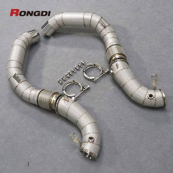 Heat Shielded Downpipes for BMW M5 F90 | S63 4.4T V8 Engine - 图片 3
