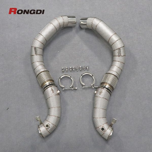 Heat Shielded Downpipes for BMW M5 F90 | S63 4.4T V8 Engine - 图片 4