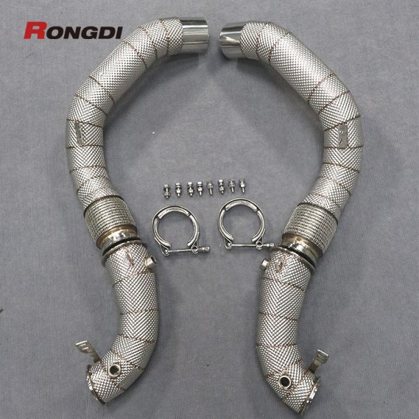 Heat Shielded Downpipes for BMW M5 F90 | S63 4.4T V8 Engine - 图片 5