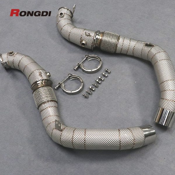 Heat Shielded Downpipes for BMW M5 F90 | S63 4.4T V8 Engine - 图片 6