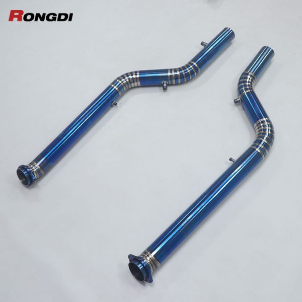 2024 BMW X6M F96 LCI S68 | 76mm Titanium Catback X-Pipe Upgrade – Lightweight Performance - 图片 3