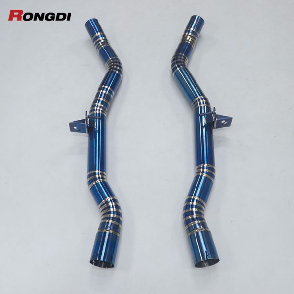2024 BMW X6M F96 LCI S68 | 76mm Titanium Catback X-Pipe Upgrade – Lightweight Performance - 图片 4