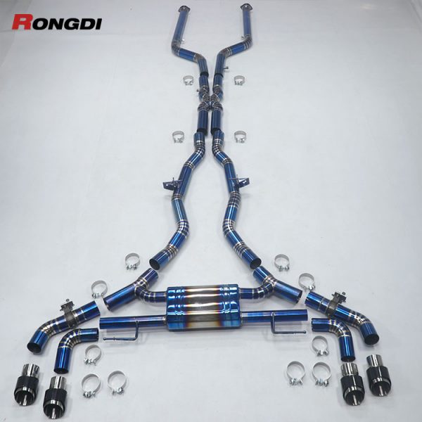 2024 BMW X6M F96 LCI S68 | 76mm Titanium Catback X-Pipe Upgrade – Lightweight Performance
