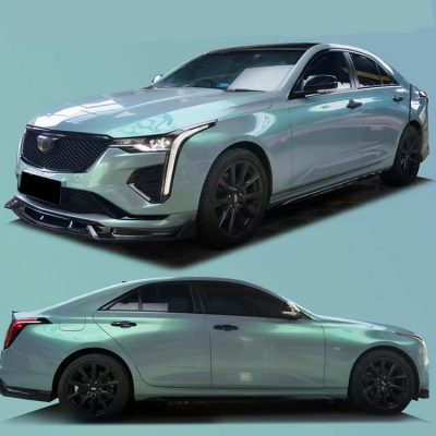 Factory Wholesales 1.52*30M Dream Series Fantasy Gray and Purple Car Color Changing Film Car Vinyl Wrapping Film