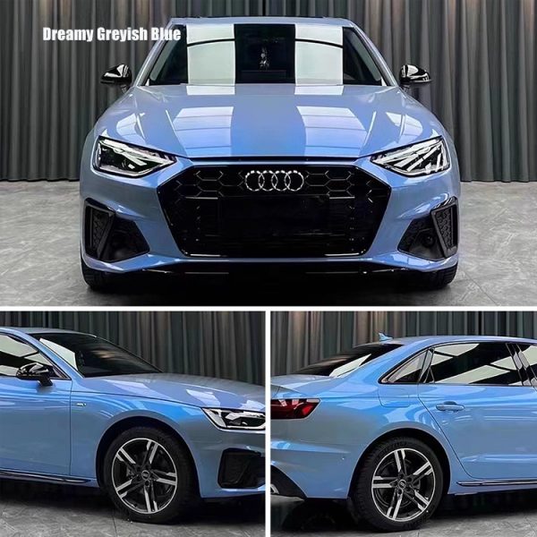 Factory Wholesales 1.52*30M Dream Series Fantasy Gray and Purple Car Color Changing Film Car Vinyl Wrapping Film - Image 3
