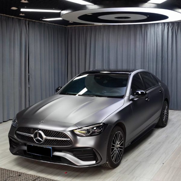Ultra Matte Metallic Car Wrap Vinyl – AMG Mountain Grey Color Change Film