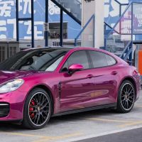 Glazed Tata Red Car Wrap