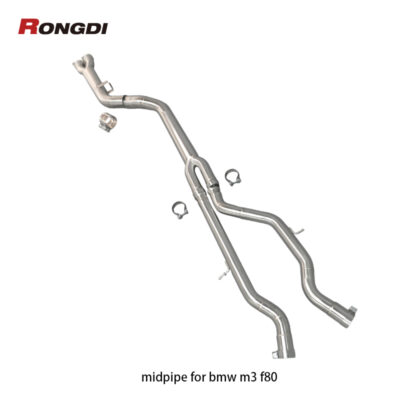 Fast Shipping 304 Stainless Steel 3.5″ Single Midpipe for BMW F80 M3 F82 M4 S55 3.0T 2014-2020 Performance Parts Pipe
