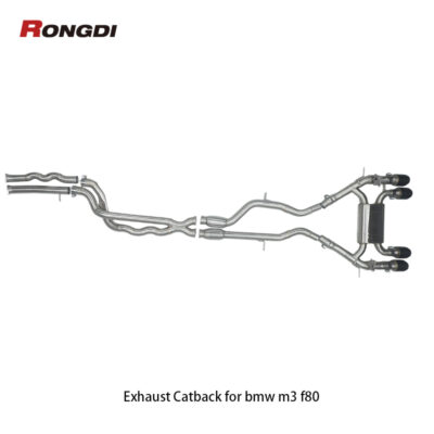 304 Stainless Steel Equal Length Midpipe Exhaust Catback for M3 M4 F80 F82 3.0T S55 2014-2019