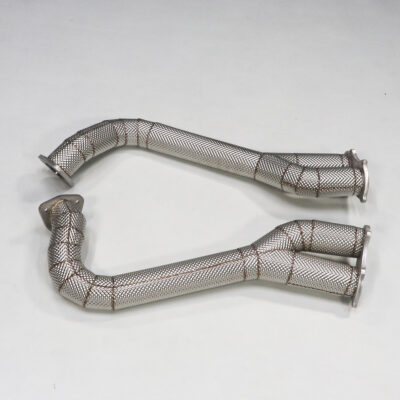 Hot Sale Exhaust Downpipe for Porsche 718 GT4 / GTS / Spyder 2020+ Over Axle Link Pipes 304 Stainless Steel with Heat Shield