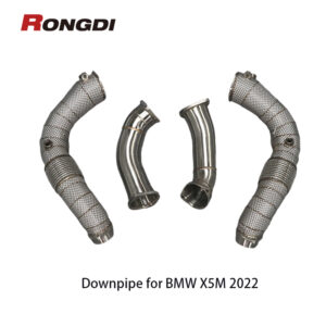 Heat Shield Racing Downpipe for BMW X5M F95 X6M F96 4.4T Downpipe