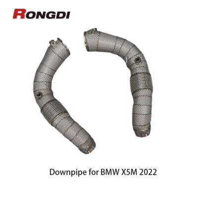 Heat Shield Racing Downpipe for BMW X5M F95 X6M F96 4.4T Downpipe
